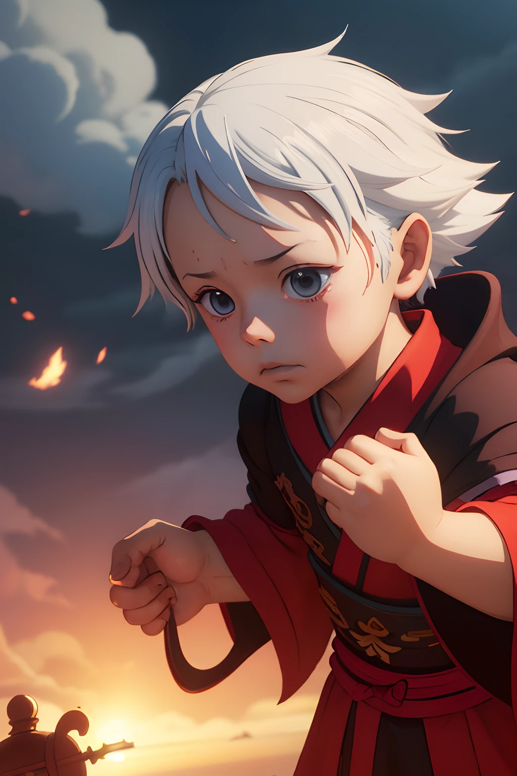 Close-up of a person holding a 's hand, yiqiang and shurakrgt, medium shot of two characters, ingame image, cotton cloud mage robes, ruan jia and brom, in game, mmo, full-body xianxia, ragnarok online, lalafell, from bravely default ii
