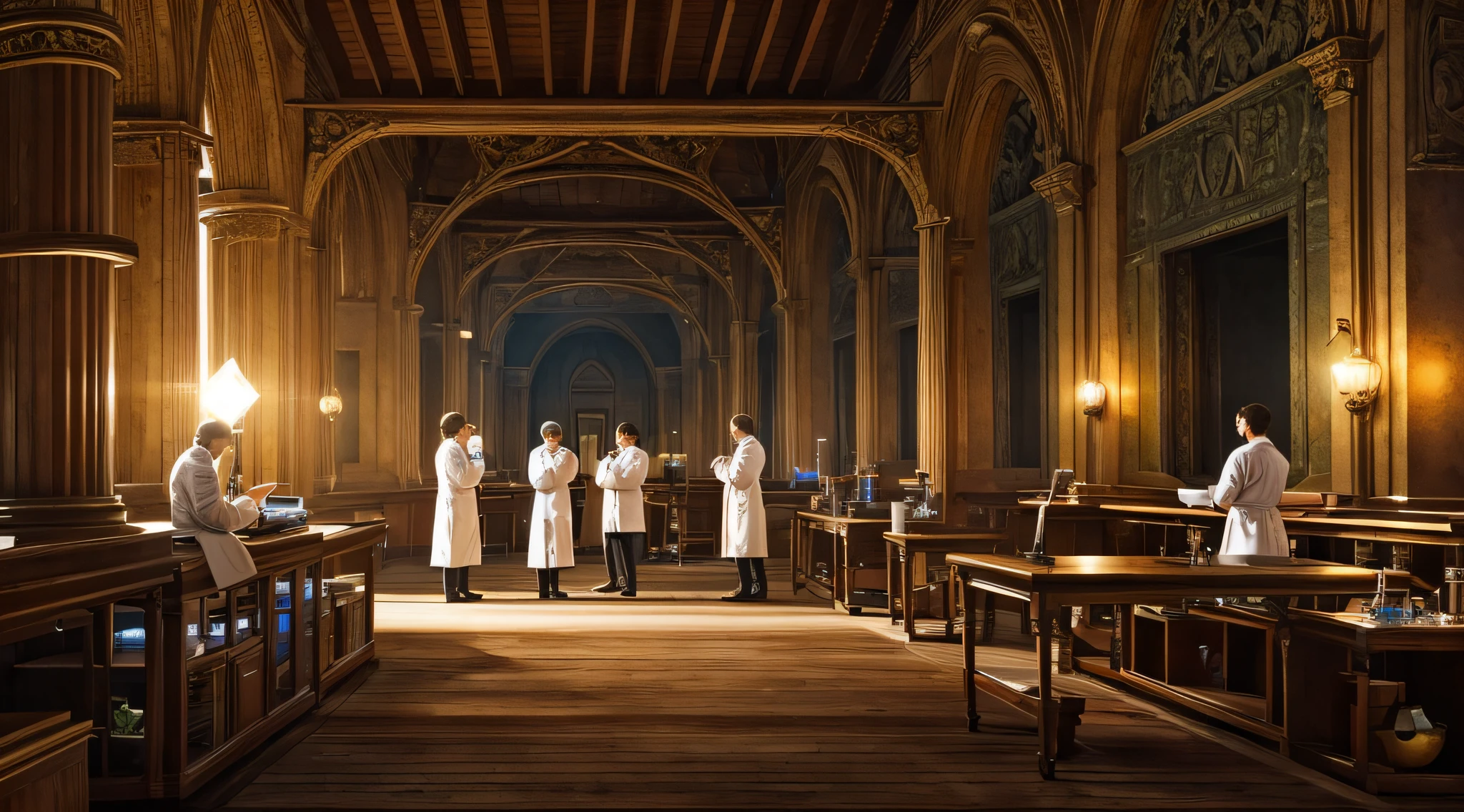 A group of scientists studying the mysteries of the hidden world.