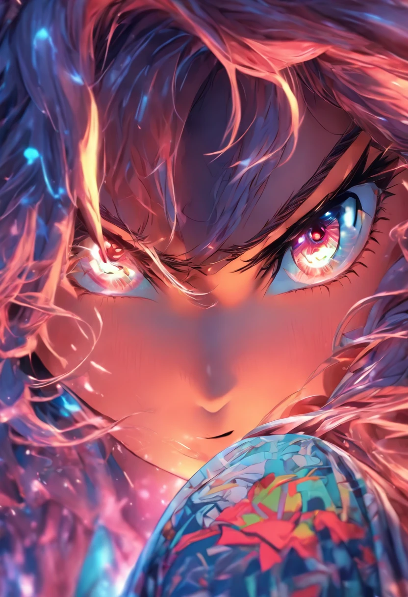 Top quality, Masterpiece, high resolution, 8K, Hoodie and anime style girl, One girl, detailed line art,  Digital enhancement, Close up, Anime core, Flowing fabric，rot，torogao，Various expressions，opens his eyes wide，Unbelievable expression，3D