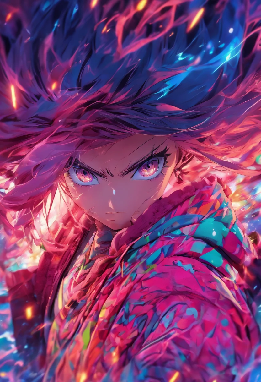 Top quality, Masterpiece, high resolution, 8K, Hoodie and anime style girl, One girl, detailed line art,  Digital enhancement, Close up, Anime core, Flowing fabric，rot，torogao，Various expressions，opens his eyes wide，Unbelievable expression，。.3D