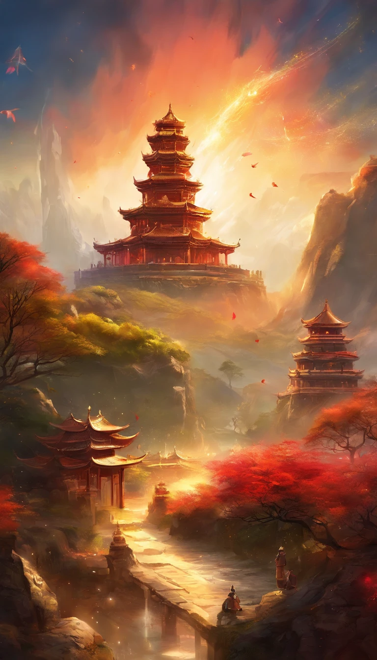 Chinese mythology,Blemishes,the detail,super-fine,Ultra photo realsisim,Hyper-realistic,Works of masters,8K wind resolution,OC renderer,