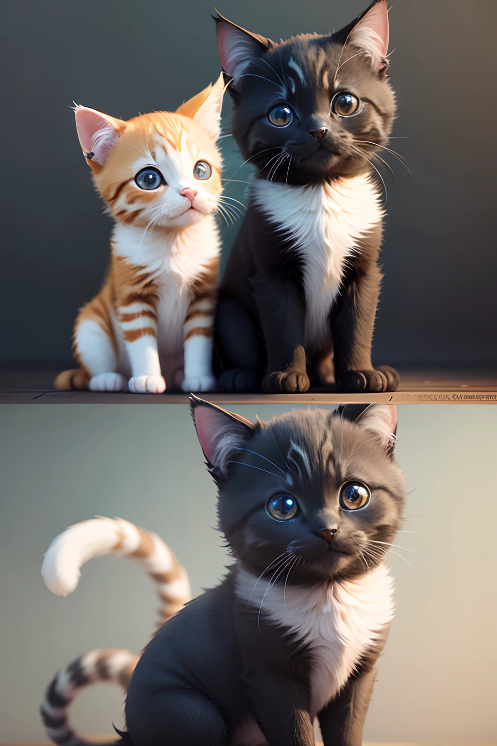 Generate kitten and puppy characters