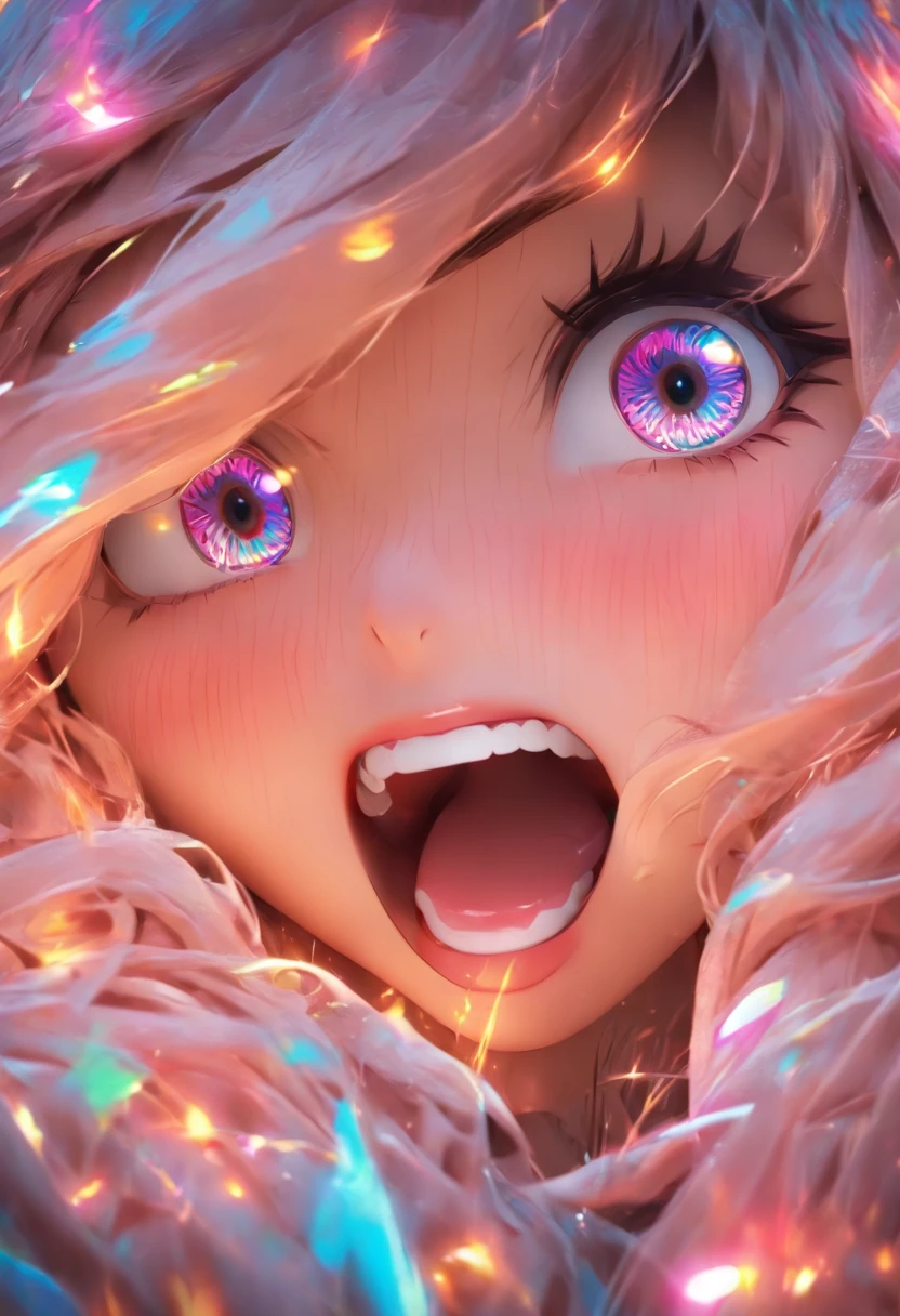 Top quality.3D.Masterpiece, high resolution, 8K, Hoodie and anime style girl, One girl, detailed line art, Digital enhancement, Close up, Anime core, Flowing fabric,Grimacing,Big eyes cute,teary