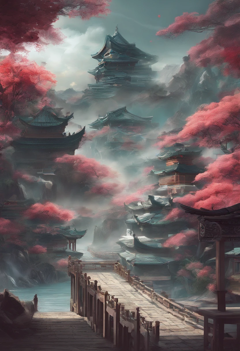 Xuanwu(the body of the,faucet,The long tail of the snake),tosen,Huge waves,China-style,oc rendered,super-fine,Hyper-realistic,Ultra photo realsisim,high qulity,8K high resolution,ultra - detailed