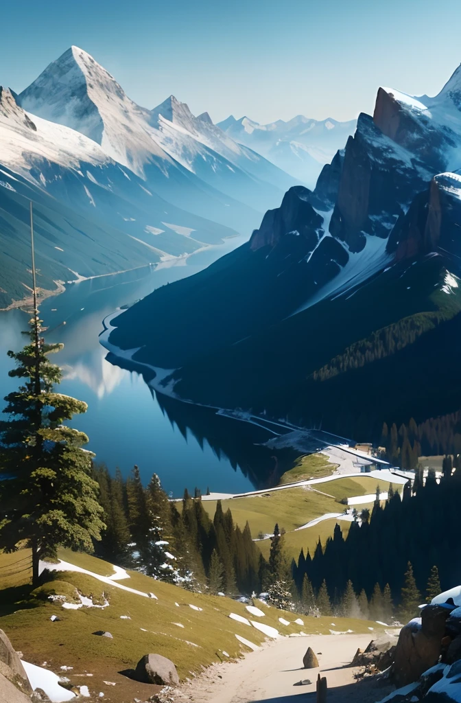 beautifully mountain crafted by the nature in 4k