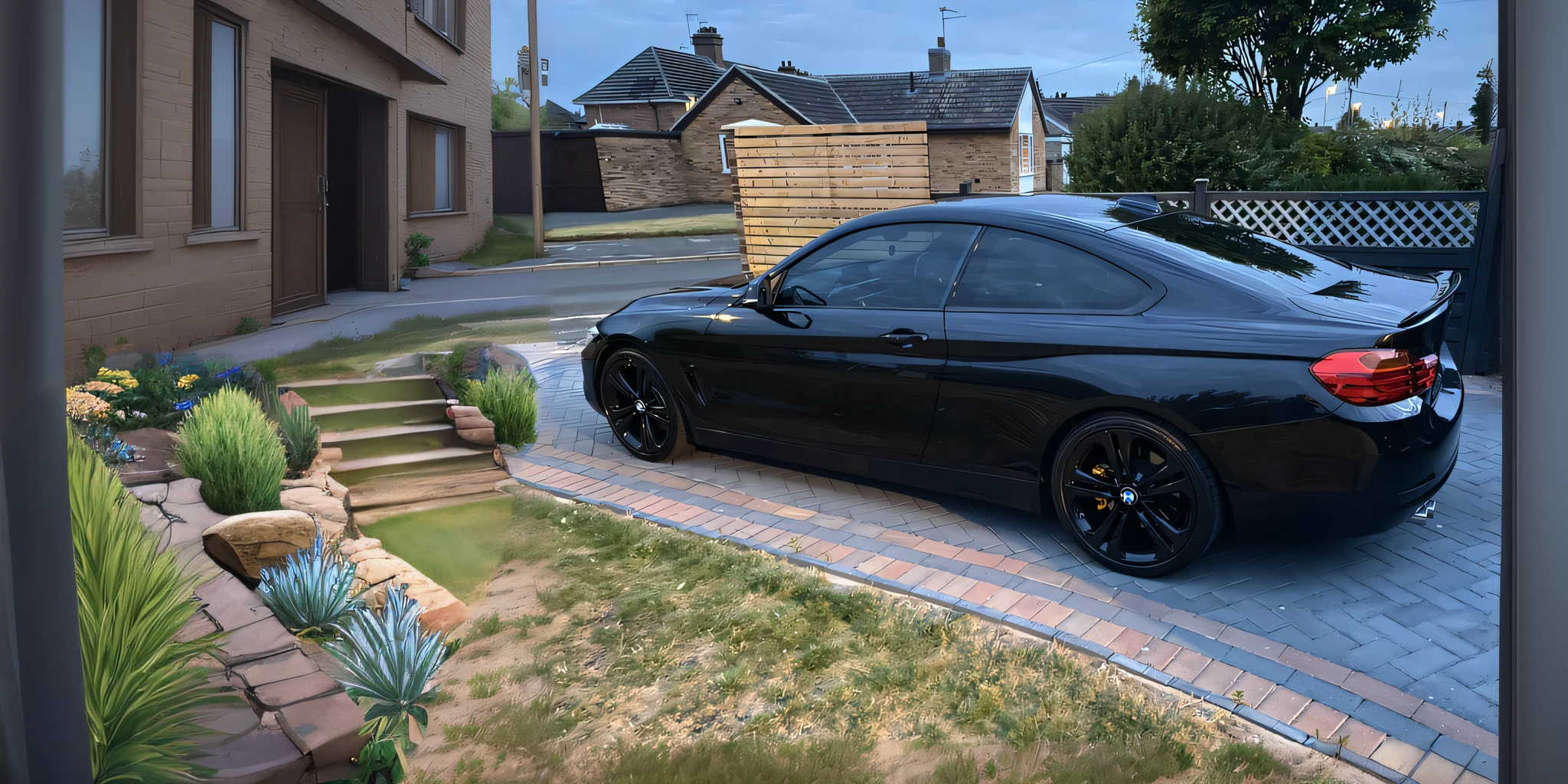 nice yard near cool house
