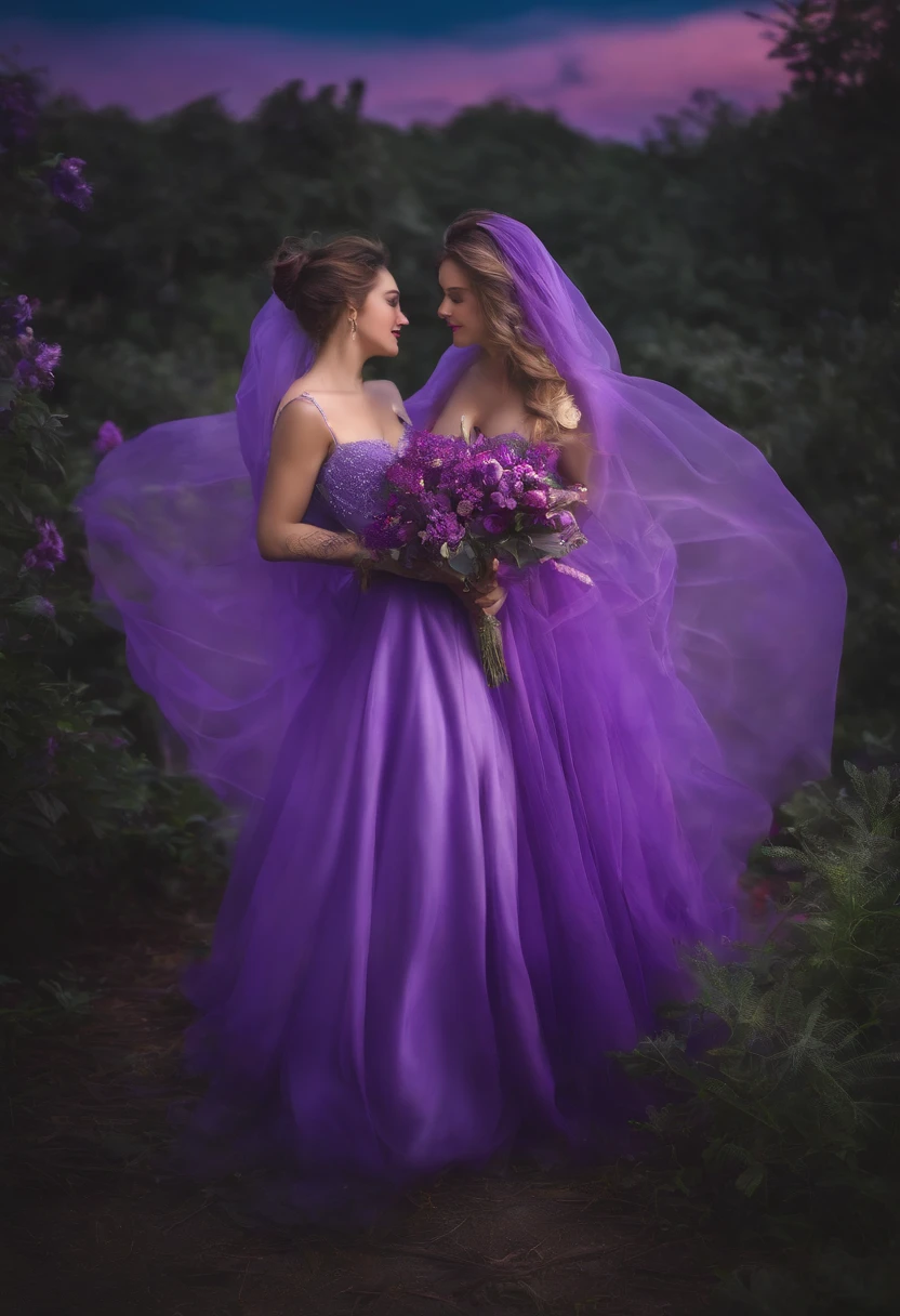 2 realistic purple having hardcore sex