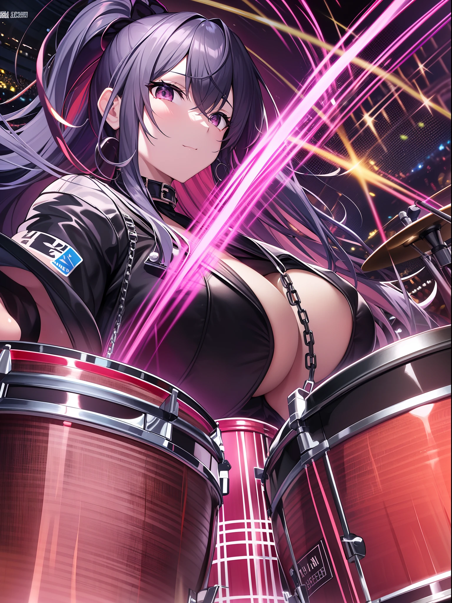 Outrageous resolution、​masterpiece++、top-quality++、ultra-definition++、ultra-definition++、4k++、8k++、from side、（Background Focus）++、（（1）））+++Sexily dressed woman celebrates muscular colossal ??????? drummer in chain black jacket playing drums at live venue on battlefield destroying city、Muscular colossal ??????? drummaroon in a black chain jacket playing drums at a live venue、Muscular ??????????? drummer magic in a chain black jacket playing drums at a live venue、A muscular ???????????? drummer in a chain black jacket playing drums at a live venue flying above、Muscular ??????????? drummer married woman in a chain black jacket playing drums at a live venue、President of a muscular ???????????? drummer in a chain black jacket playing drums at a live venue、Detailed contemporary art、Contemporary Art Style、Muscular ??????????? drummer witch in chain black jacket playing drums at a beautiful modern live venue、Muscular ???????????? drummer college student in a black chain jacket playing drums at a live venue、Contemporary Art Behans、Muscular high school drummer in a black chain jacket playing drums at a live venue、Muscular ???????????? drummer in a black chain jacket playing drums at a beautiful live venue、Muscular ???????????? drummer fragment in chain black jacket playing drums at a shiny floating live venue、A muscular ???????????? drummer in a chain black jacket playing drums at a live venue、 Muscular ???????????? drummer spark in a chain black jacket playing drums at a dazzling live venue、Muscular ???????????? drummer chain in black jacket playing drums at a live venue、A muscular ???????????? drummer in a chain black jacket playing drums at a live venue、Muscular ??????????? drummer in a black chain jacket playing drums at a live venue Hair blowing in the wind、Blake Modern Beautiful、A muscular ???????????? drummer in a chain black jacket playing drums at a live venue、Detailed clothing、Mischievous aura、Bewitching face、tall body、Mature body、seductive body、爆乳、detailed beautifu