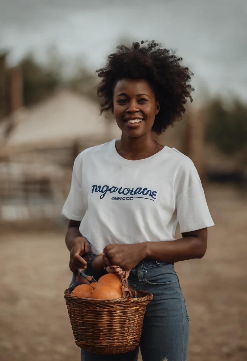 fille congolaise, 4K, super realistic, debout, dans un t-shirt blanc, dans un jean bleu, basket nike blanc, avec des tresses noir