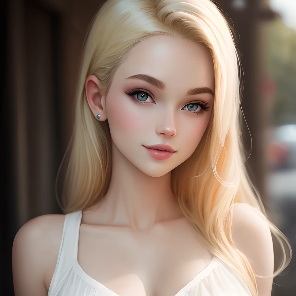 Realistic blonde girl