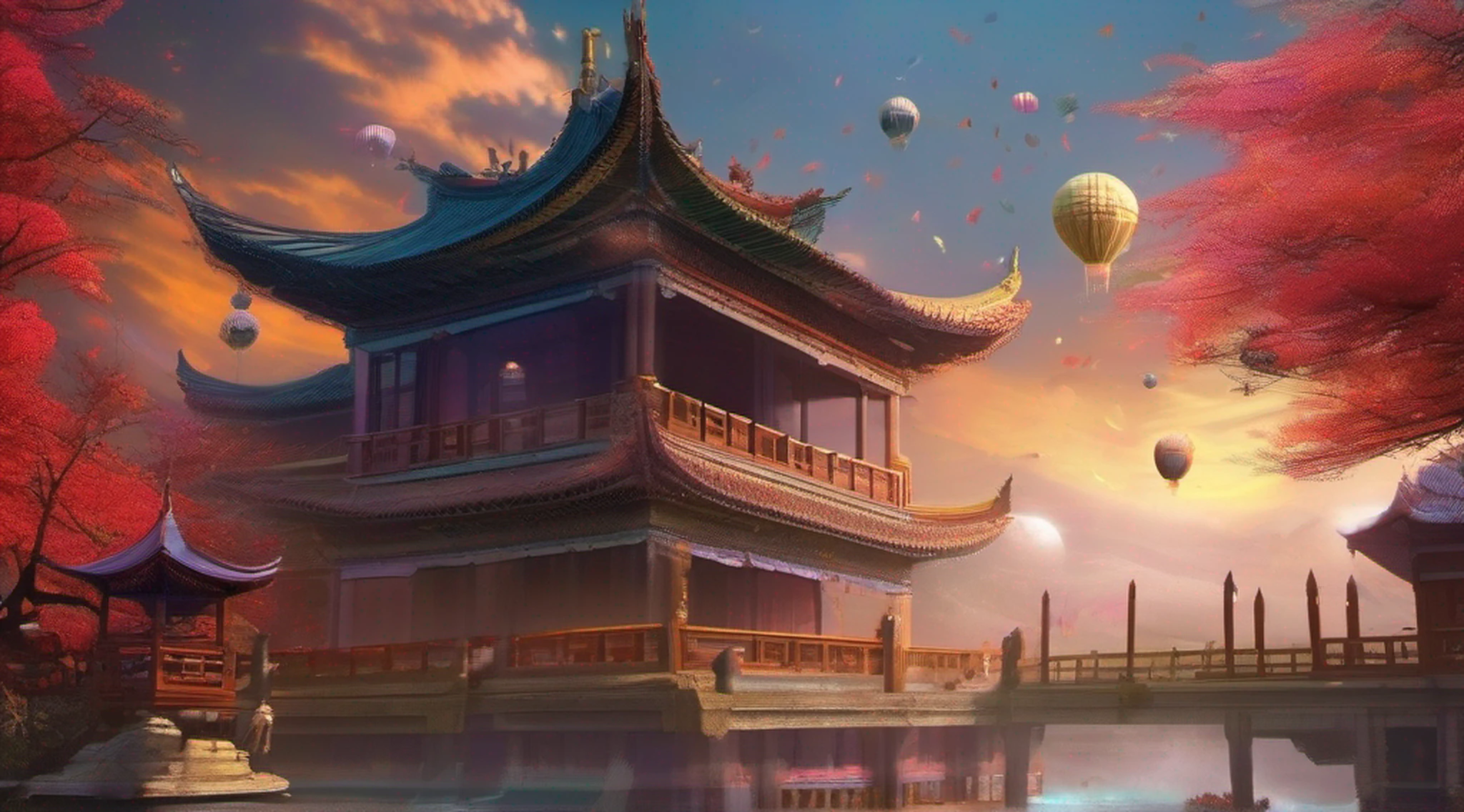 (8k, RAW photo:1.2),best quality, ultra high res,dramatic angle,(fluttered detailed color splashs), (illustration),(((1 girl))),(long hair),(rain:0.9),(hair ornament:1.4),there is an ancient palace beside the girl,chinese clothes,(focus on), color Ink wash painting,(color splashing),colorful splashing,(((colorful))),(sketch:0.8), Masterpiece,best quality, beautifully painted,highly detailed,(denoising:0.6),[splash ink],((ink refraction)), (beautiful detailed sky),moon,highly,detaild,(masterpiece, best quality, extremely detailed CG unity 8k wallpaper,masterpiece, best quality, ultra-detailed),(Lycoris radiata),