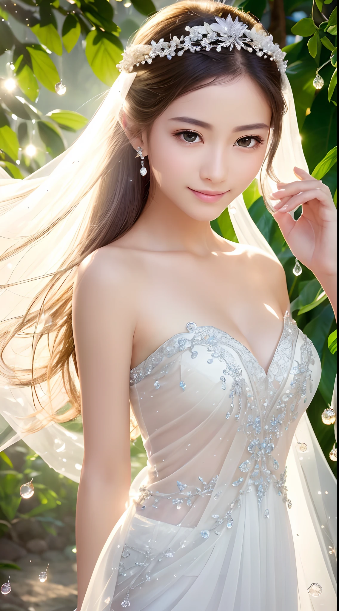 (Best quality,4K,A high resolution,Ultra-detailed,Realistic:1.37),Vivid colors,Sunlight,llight rays,bergamot,white blossoms,Beautiful girl,Exquisite features,Flowing hair,Serene expression,Garden setting,Elaborate dress,Soft sunlight,Gentle breeze,Cheerful ambiance,Backlit scene,a hint of smile,ethereal glowing,Fresh in the morning,Long shadows,harmony of nature,subtle reflections,Natural beauty,Twinkling dewdrops,Clear detail,serenity and calm,Sublime ingredients,Arrive at the branch,whispering leaves,Aromatherapy petals,with light glowing,Sparkling highlights,Subtle shadows,Soft focus,Sublime beauty,Whisper natural,Fantastical Atmosphere,Illuminated background.