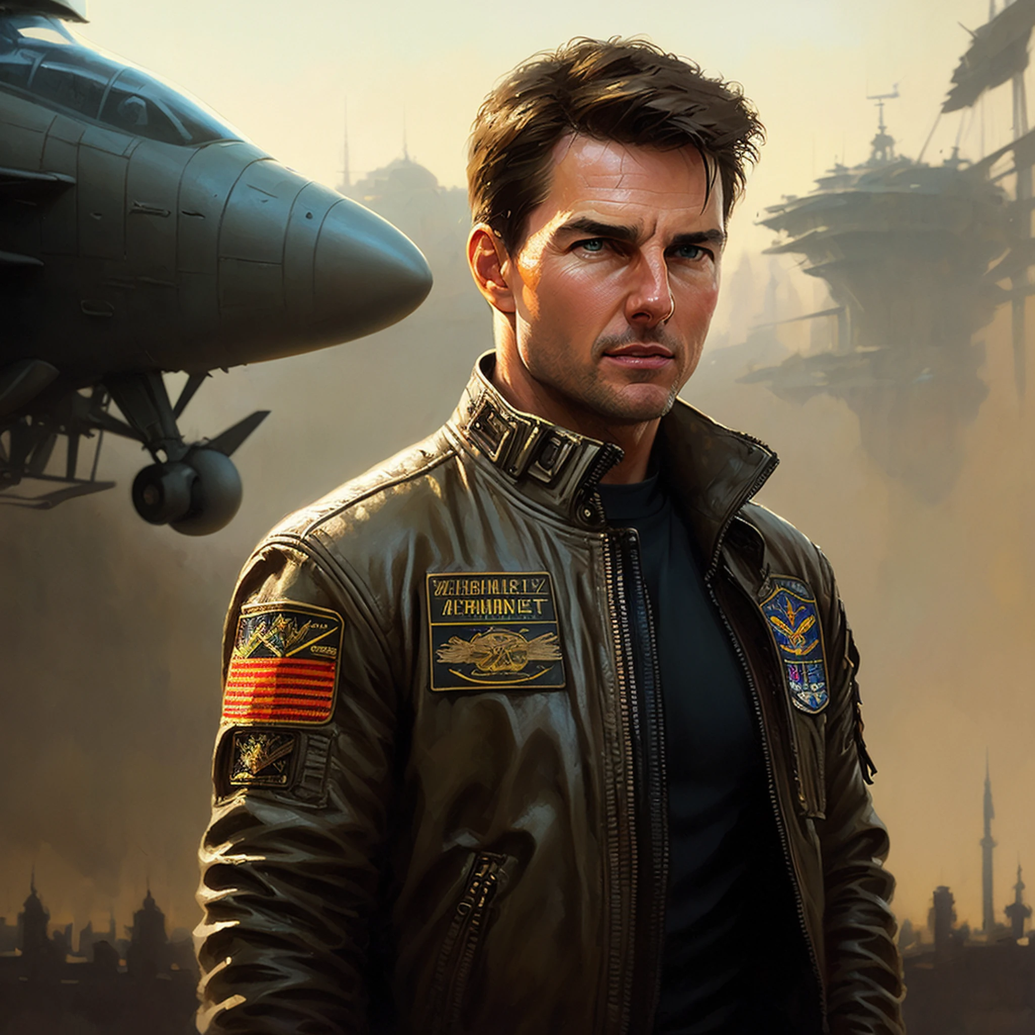 Tom Cruise from Top Gun, vhs effect, (poster:1.2),poster on wall, nostalgia, movie poster,
(skin texture), intricately detailed, fine details, hyperdetailed, raytracing, subsurface scattering, diffused soft lighting, shallow depth of field, by (Oliver Wetter)
professional majestic oil painting by Ed Blinkey, Atey Ghailan, Studio Ghibli, by Jeremy Mann, Greg Manchess, Antonio Moro, trending on ArtStation, trending on CGSociety, Intricate, High Detail, Sharp focus, dramatic, photorealistic painting art by (greg rutkowski:1.4), bokeh