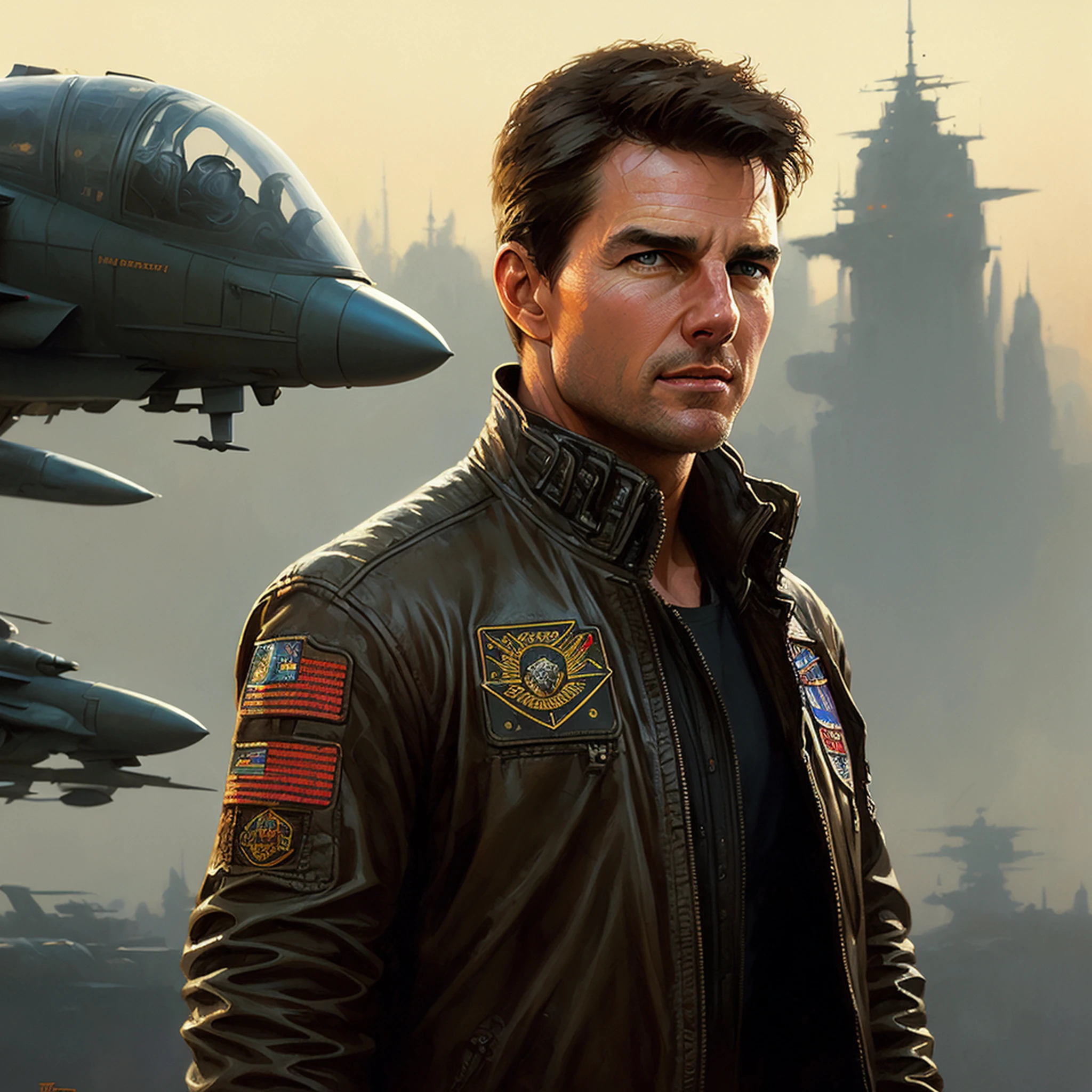Tom Cruise from Top Gun, vhs effect, (poster:1.2),poster on wall, nostalgia, movie poster,
(skin texture), intricately detailed, fine details, hyperdetailed, raytracing, subsurface scattering, diffused soft lighting, shallow depth of field, by (Oliver Wetter)
professional majestic oil painting by Ed Blinkey, Atey Ghailan, Studio Ghibli, by Jeremy Mann, Greg Manchess, Antonio Moro, trending on ArtStation, trending on CGSociety, Intricate, High Detail, Sharp focus, dramatic, photorealistic painting art by (greg rutkowski:1.4), bokeh