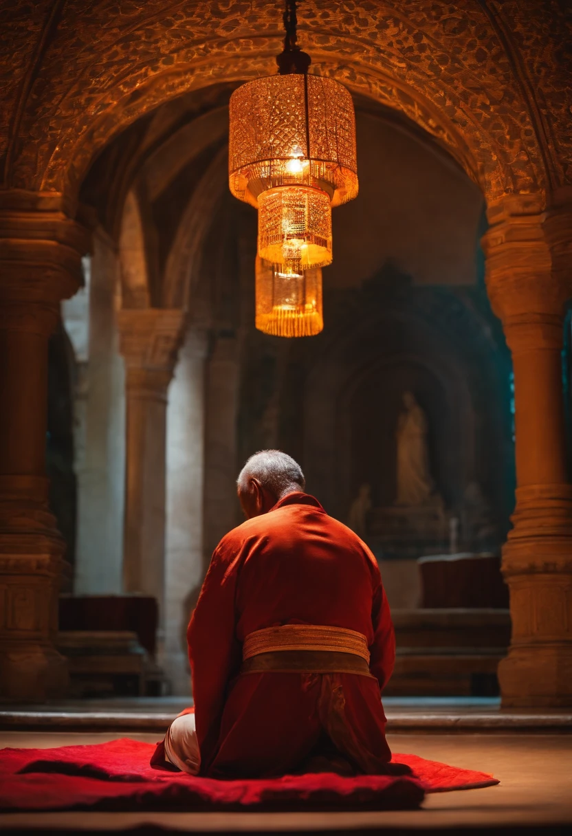 man praying