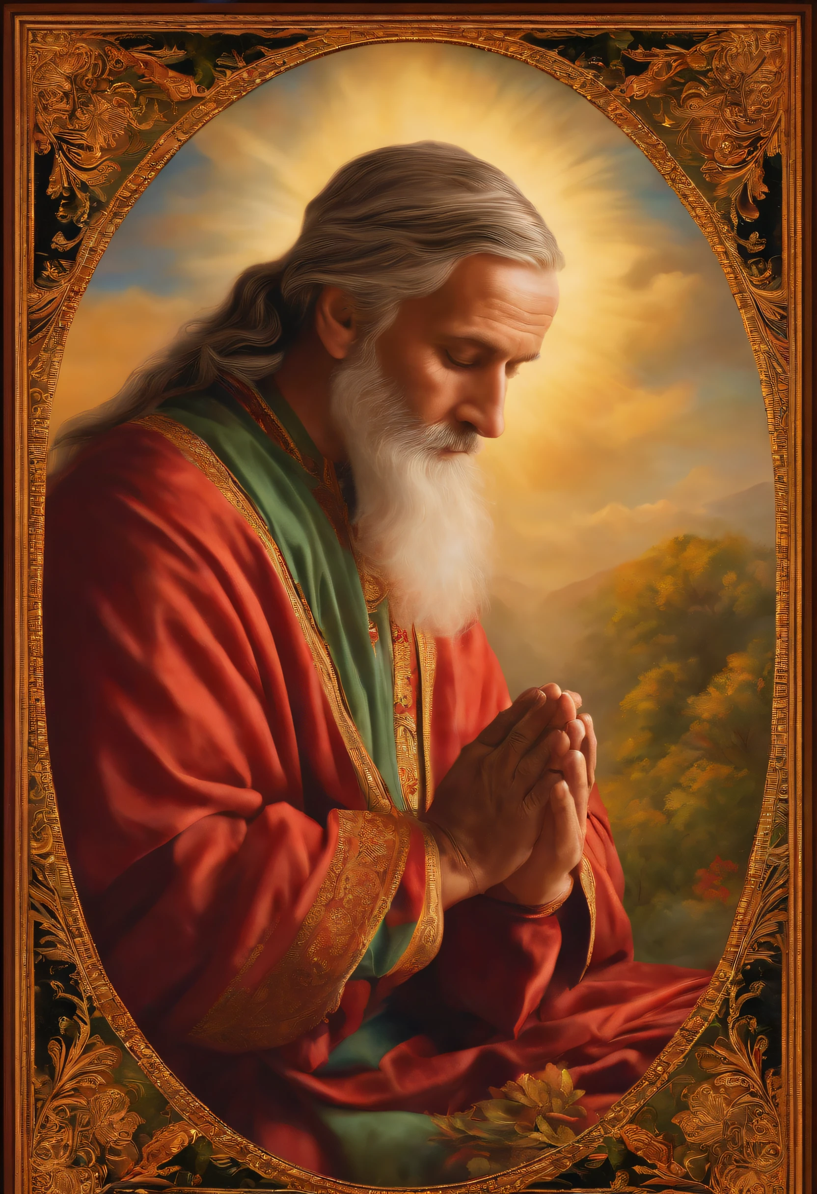 man praying