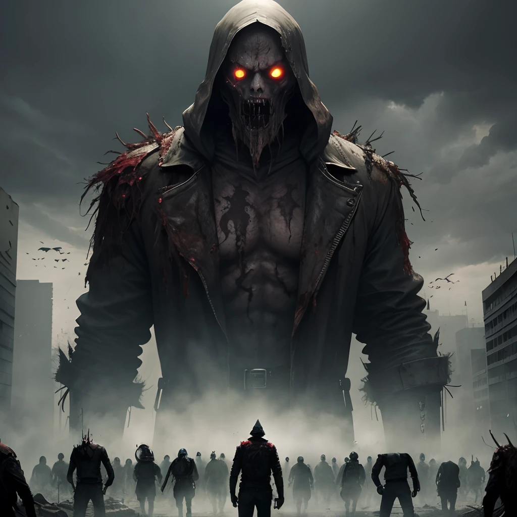 Grupo de zombies caminando