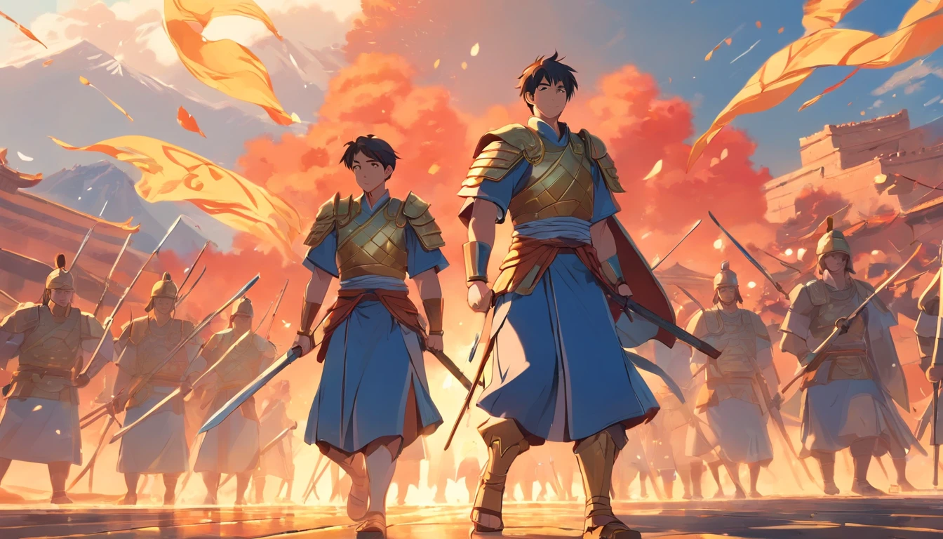 Ancient Chinese soldiers fought ancient Roman soldiers,