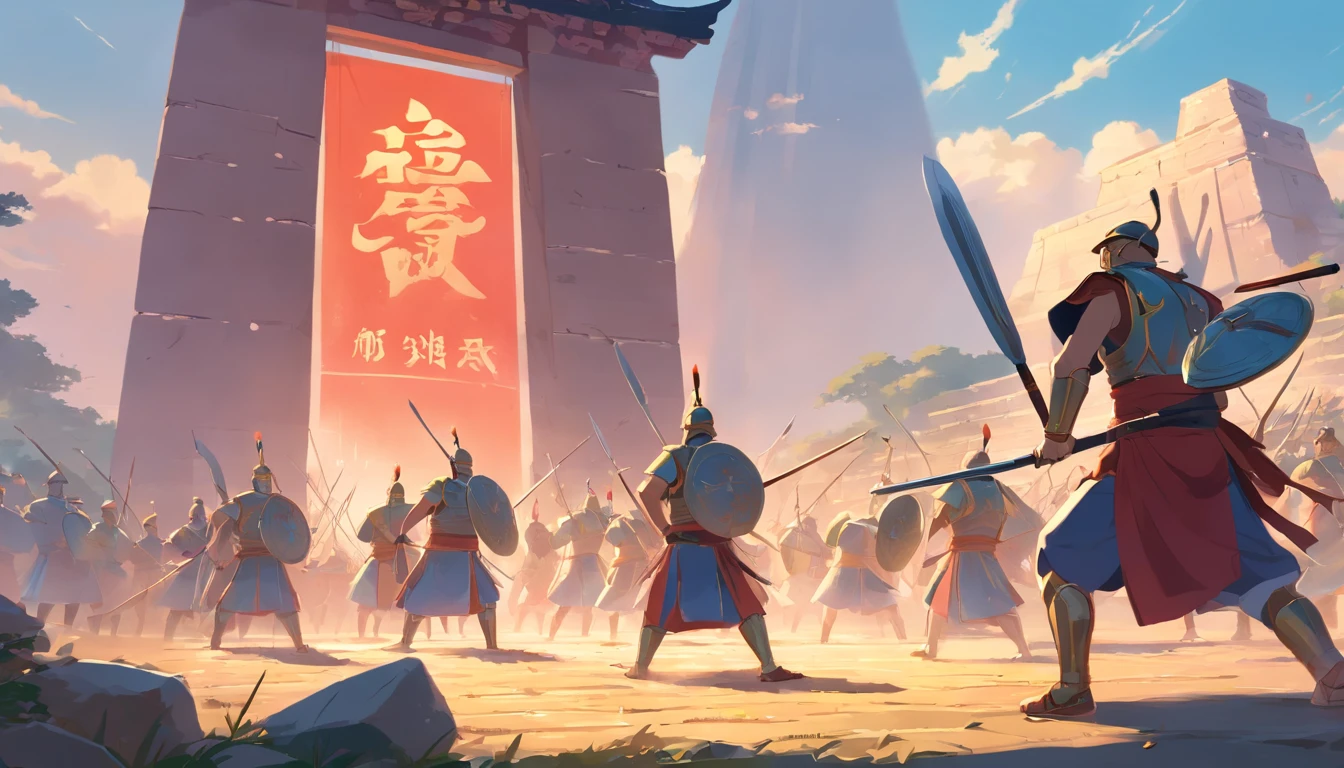 Ancient Chinese soldiers fought ancient Roman soldiers,