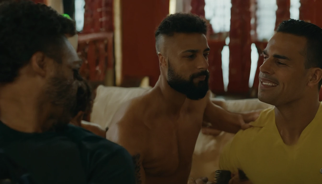 um close up de um homem segurando um microfone na frente de um microfone, Mohamed Reda, Ronaldo Phenomenon, caio santos, Dan dos Santos, Ronaldo Luis Nazario da Lima, luis melo, Directed by: Willian Murai, edu souza, neymar, andrea rocha, Saadane AFIF, Rafael, José Moncada