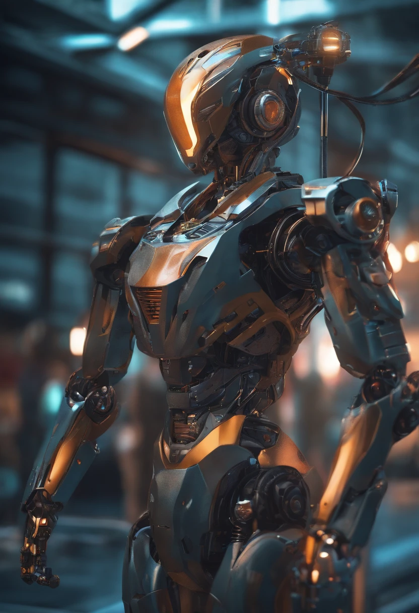 Robot semi humano estilo anime