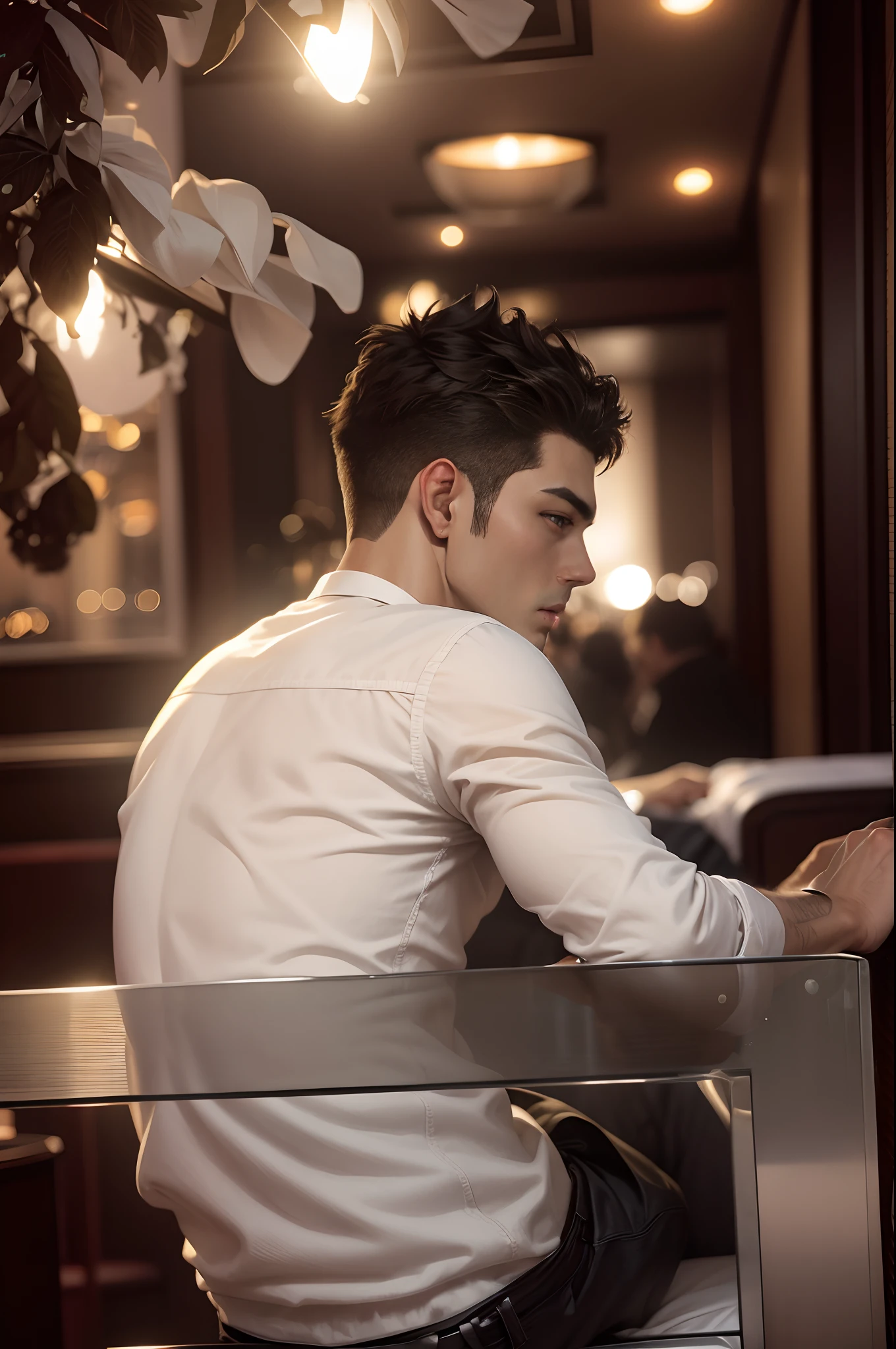 Background change in hotel room handsome boy hd