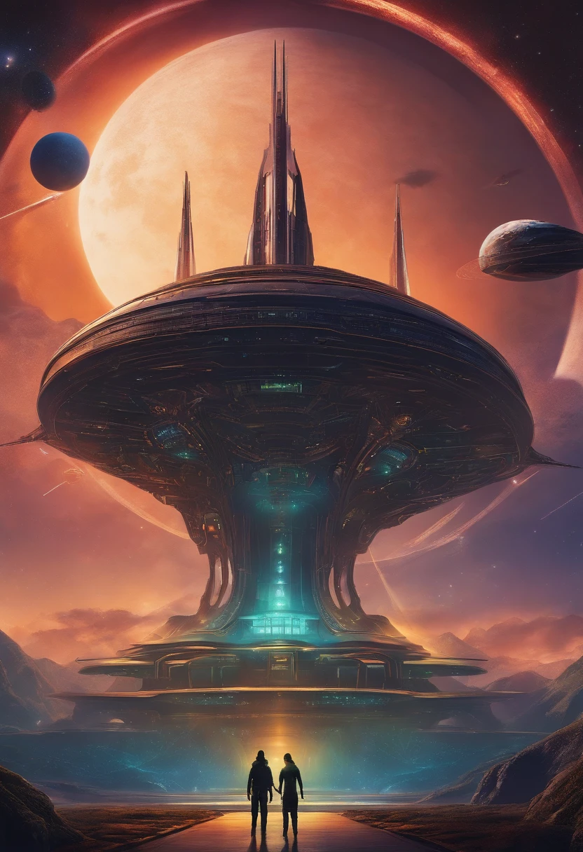 Nave extraterrestre, estilo de dibujo de anime