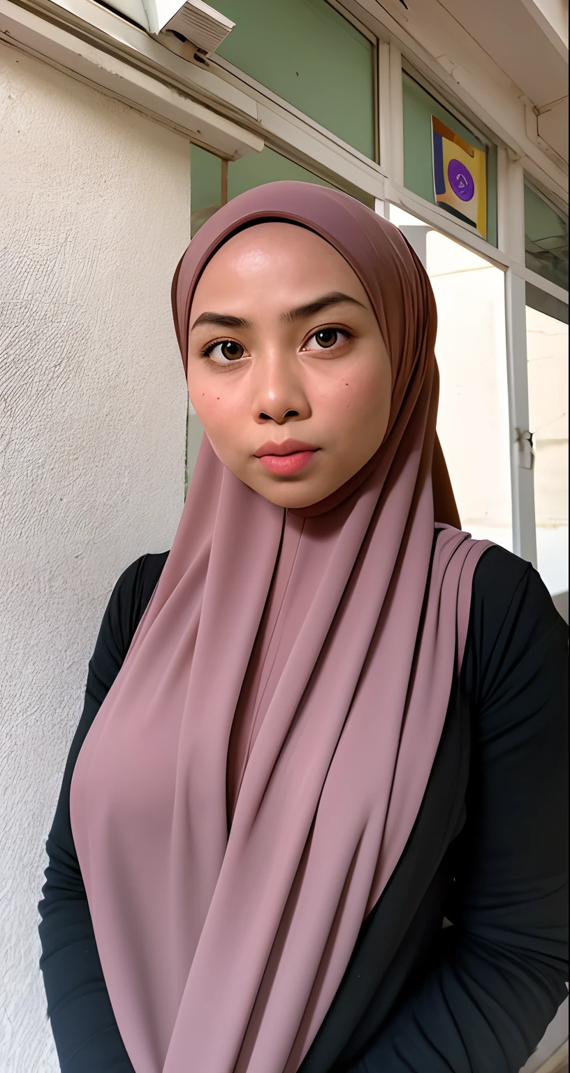 Craft an outstanding portrait that celebrates the beauty and individuality of a Malay girl in a hijab. Showcase her personality and story through creative composition and lighting. Use natural light or unique artificial lighting to add depth and character to the portrait. Pay attention to the details of her hijab, clothing, and accessories, highlighting their textures and colors. Encourage the subject to express her emotions and character through her gaze and pose, creating a compelling and empowering portrait that captures her strength and uniqueness.