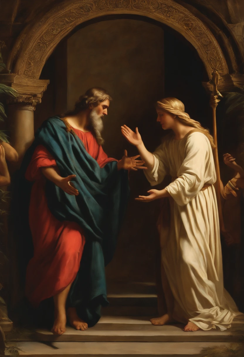 O nascimento de Jesus, stable, Maria, Josh, reis magos e pastores, luz suave incidindo sobre o menino, atmosfera de humildade e alegria divina, Pintura, aquarela suave, --ar 16:9 --v 5