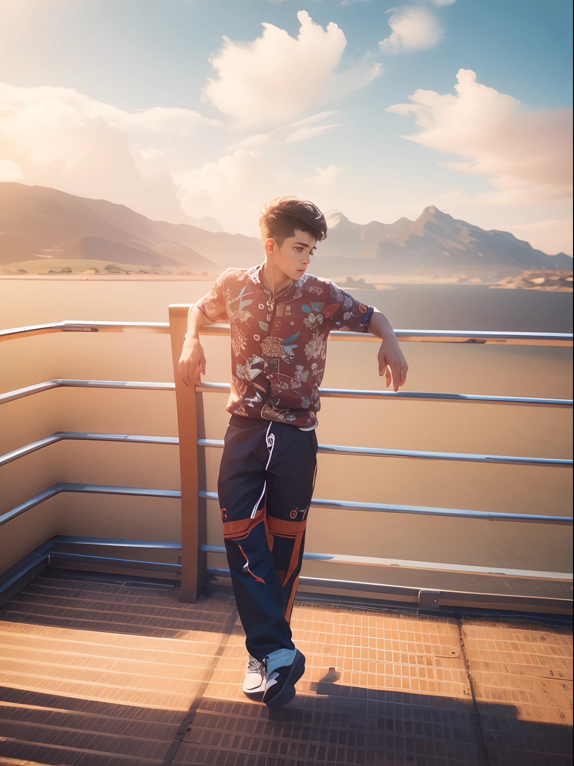 Background change smooth motion, 8k, smart boy