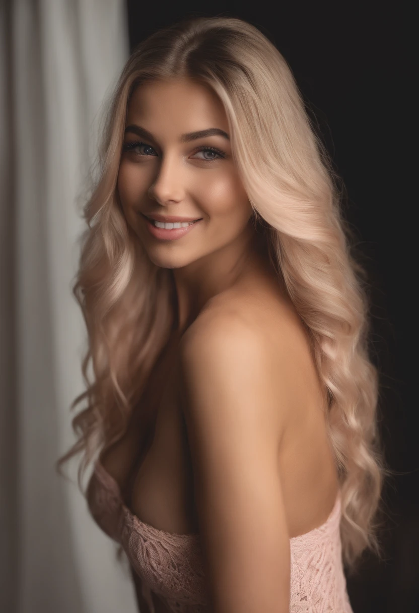 a 20 yo woman, blonde, (hi-top fade:1.3), dark theme, soothing tones, muted colors, high contrast, (natural skin texture, hyperrealism, soft light, sharp, perfect face),knitted long hair,smile,pink transparent lingerie ,close-up,dark room,nude,pink tits,exposed_pussy, completely naked, white lingerie, petite ass,petite pussy,petite belly,natural tits, tiny feet,sperms all over her mouth, wearing orange glasses