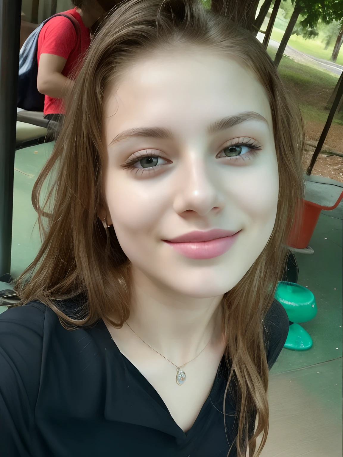 1girl in, 18, Solo, Long hair, Colossal tits, Looking at Viewer, blondehair, Bare shoulders, jewely, Full body,, Realistic, A sexy, without any clothes, fully naked, with sperm on her face, with the same face as on the original picture