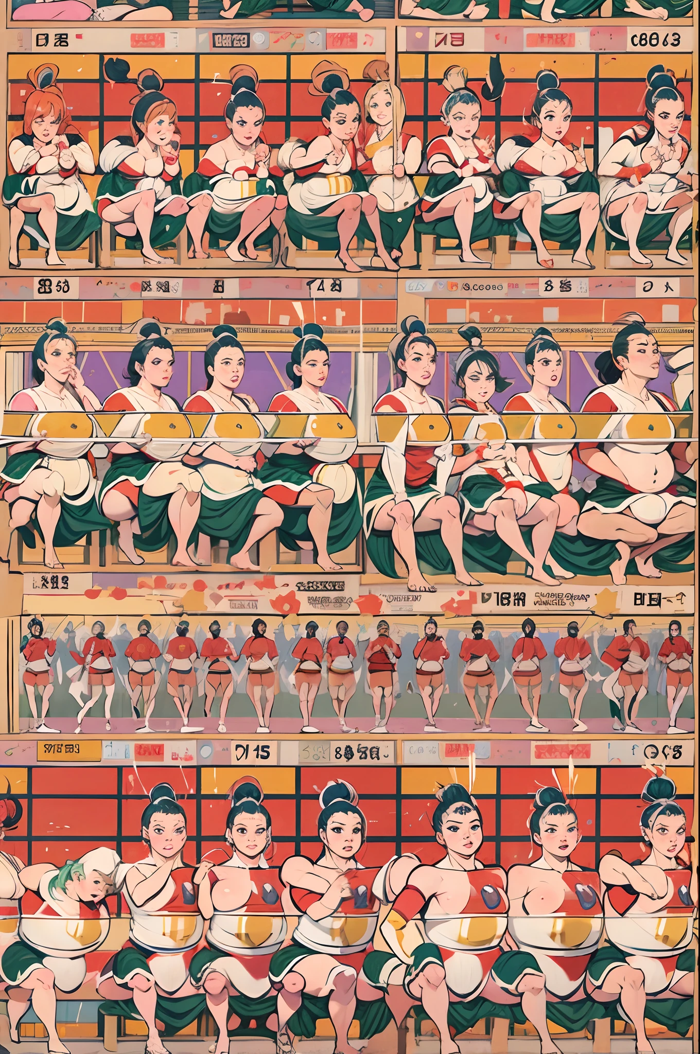 Women's sumo, matches