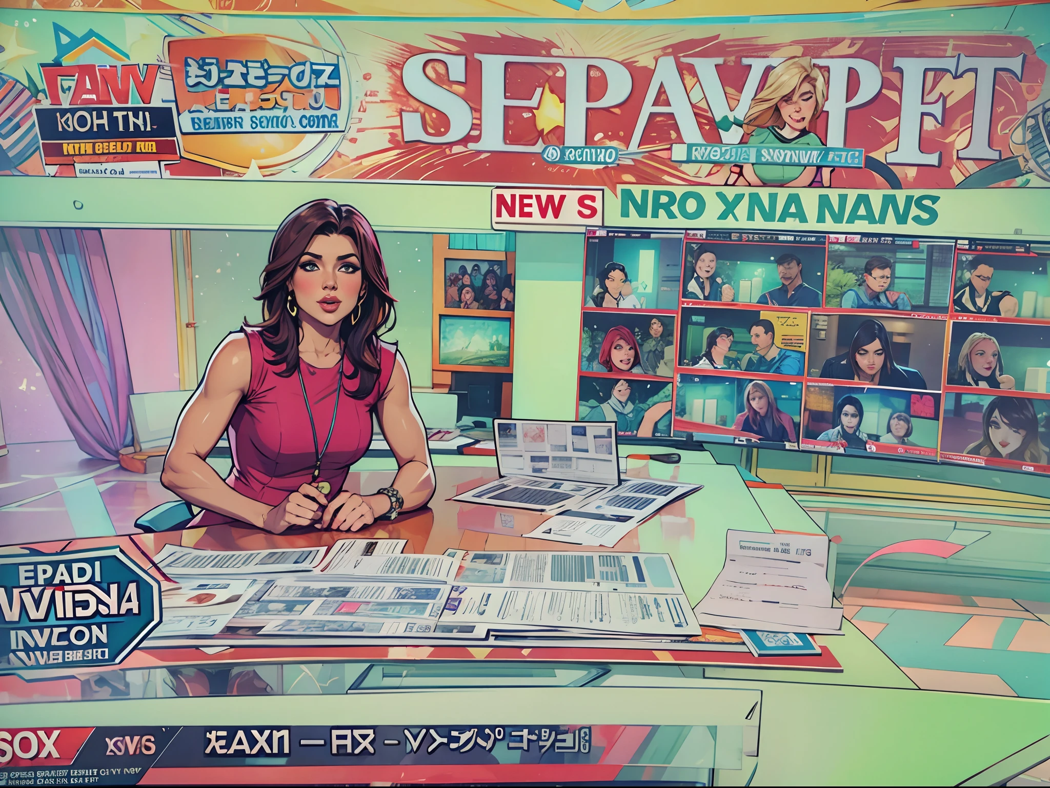 Women news anchors, sex TV programmes