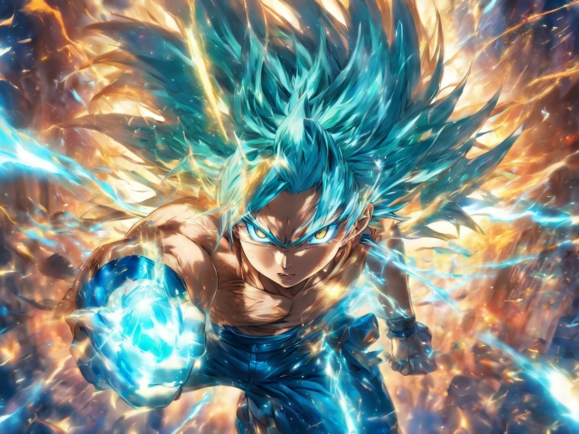foreshortening, profundidade de campo, master part, melhor qualidade, 1alienigena, blue hairs, olhos castanhos, bolha de ar, sozinho, Olhando para o Viewer, luz solar fraca,