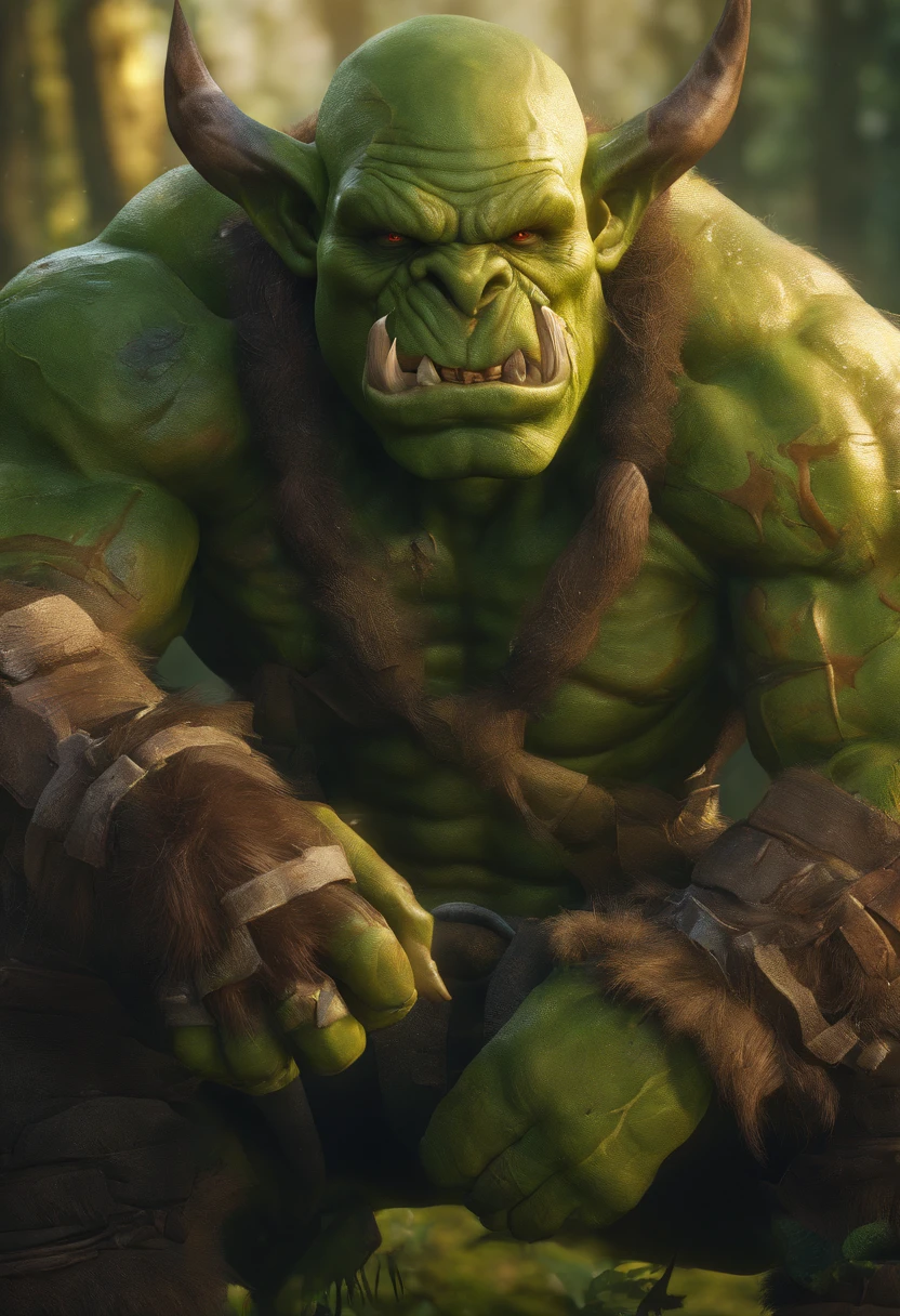 a character with a big belly and a big belly, short hair, navel, nipples, thighs, nude, sweat, penis, pointy ears, stomach, pubic hair, completely nude, uncensored, muscular, feet out of frame, colored skin, facial hair, thick thighs, erection, abs, from below, testicles, pectorals, muscular male, towel, steam, male pubic hair, bara, ..., beard, large pectorals, veins, plump, mature male, veiny penis, green skin, naked towel, foreskin, chest hair, navel hair, monster boy, flaccid, orc, tusks