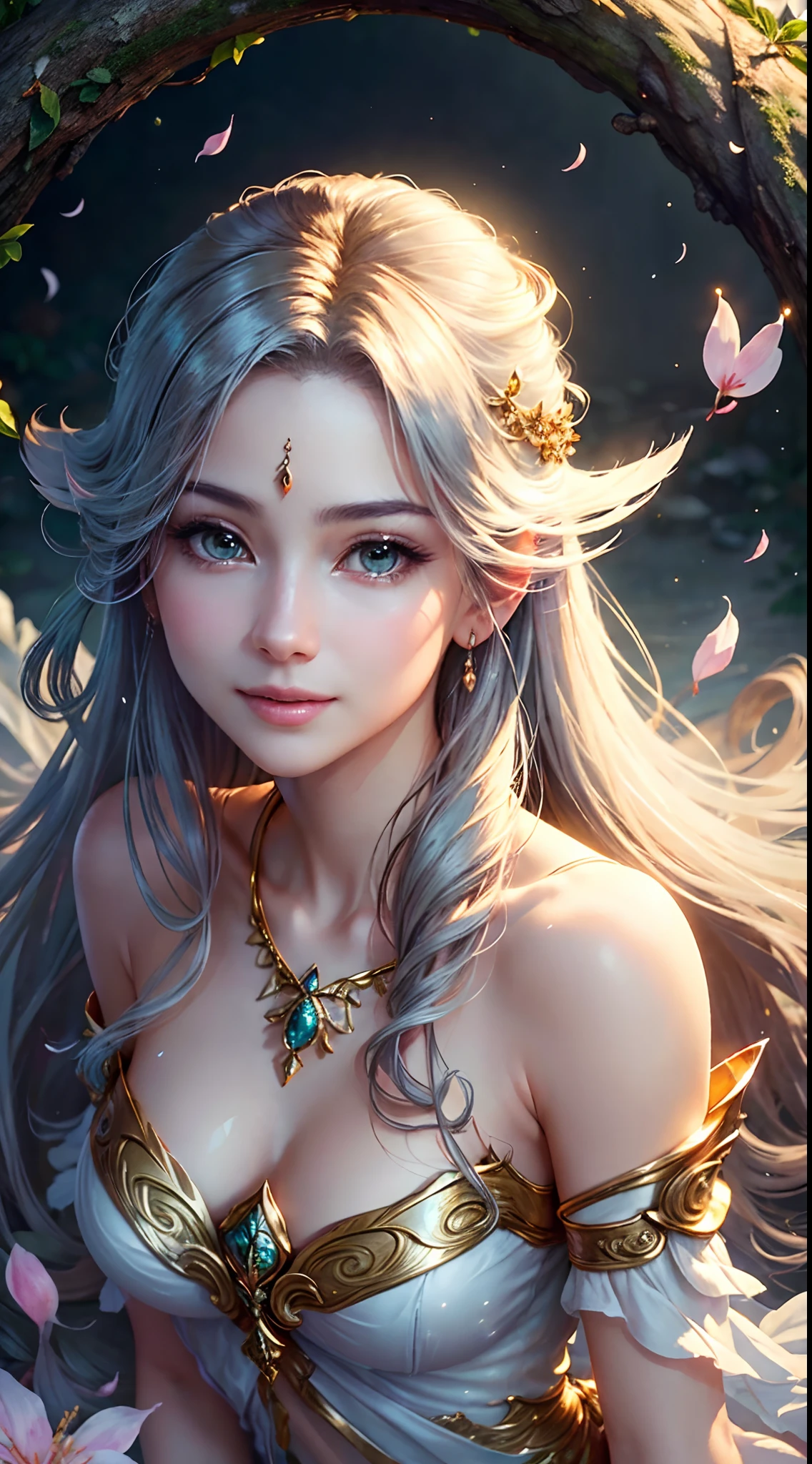 (Best quality,4K,A high resolution,Ultra-detailed,Realistic:1.37),Vivid colors,Sunlight,llight rays,bergamot,white blossoms,Beautiful girl,Exquisite features,Flowing hair,Serene expression,Garden setting,Elaborate dress,Soft sunlight,Gentle breeze,Cheerful ambiance,Backlit scene,a hint of smile,ethereal glowing,Fresh in the morning,Long shadows,harmony of nature,subtle reflections,Natural beauty,Twinkling dewdrops,Clear detail,serenity and calm,Sublime ingredients,Arrive at the branch,whispering leaves,Aromatherapy petals,with light glowing,Sparkling highlights,Subtle shadows,Soft focus,Sublime beauty,Whisper natural,Fantastical Atmosphere,Illuminated background.