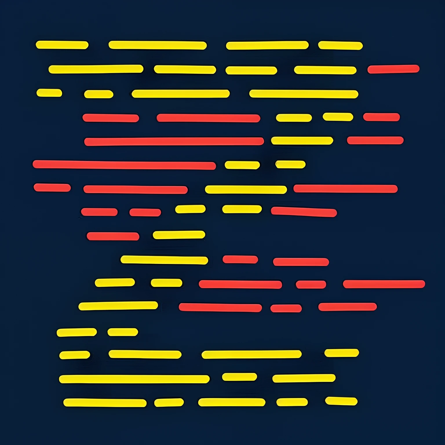 um fundo azul com linhas amarelas e vermelhas, neon lines, Highlighted, esquema preto e amarelo e vermelho, neon outlines, esquema vermelho e amarelo, esquema vermelho amarelo, linhas finas estilizadas, illuminated neon lines, alguns vermelhos e amarelos, contorno neon, vermelho amarelo azul, bright neon lines, gradiente vermelho para amarelo, sintaxe abstrata, linhas brilhantes