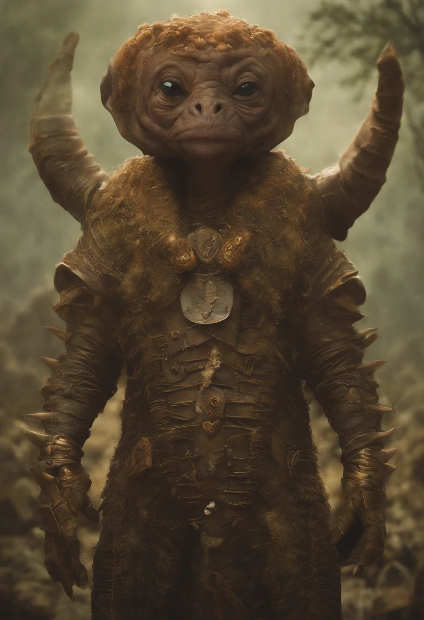 a close up of a cartoon character with a big smile, concept art by Andrew Ferez, behance contest winner, pop surrealism, award winning creature portrait, fishfolk, full color illustration, anthropomorphic creature, humanoid fish monster, dzo, epic full color illustration, full art illustration, fishzilla creature, detailed creature, exquisite creature poster art