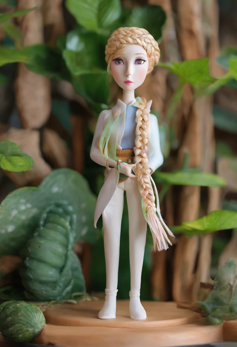 (((Diode cucumber braids for plants in milk ))) cucumber horn in the center of the forehead. Fair complexion, Female about 19 years old, Hair with natural color, Distinctive green eyes, Wearing punk paraphernalia, Clothing and hairstyles, slender and graceful, Beautiful, Candles in a medieval setting, ultra sharp focus, realistic shot, Medieval women's clothing, Notebook colors (scar:1.4) Full-length perspective