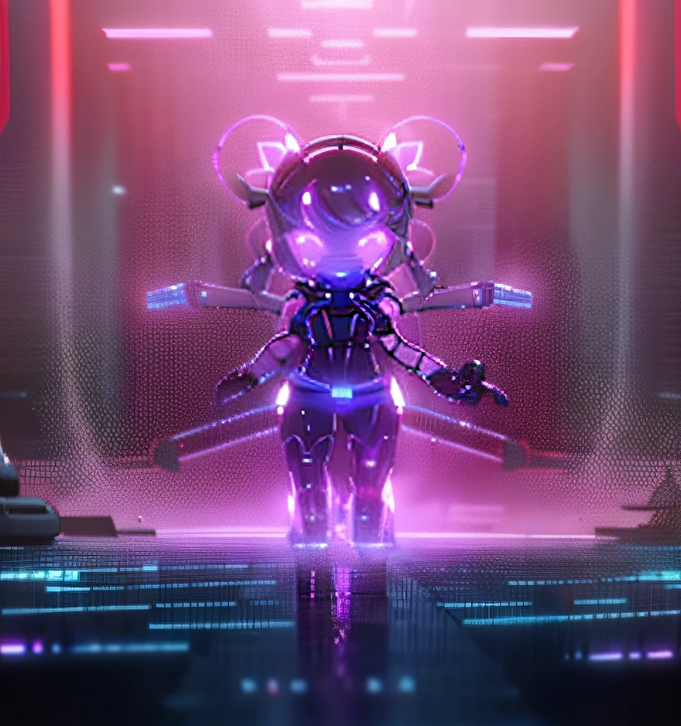nezha，machine arm，cyber punk perssonage