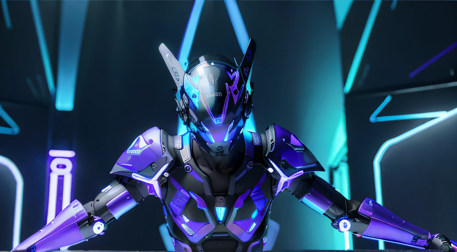 MALE. MAN. MAN. MALE..wings leds, divine paradise. neon blue and Purple butterfly wings leds. heavenly illumination. God. Holy robotic. levitating. Position of god. Deitado na cama. strong, robust and masculine body. fat arms. Position of divinity. Floating. divine statue, pedestal, holy pedestal. levitating. masterpiece, best quality, a close up of a futuristic looking cyborg man with a fantastic cyber helmet head with blue and Purple triangle led lights and a halo, full body, dancing. dance. synthwave ballad. silver pants. wearing a blue and Purple techwear jacket, white church in background. jump, full body, robotic legs. divine statue, pedestal, holy pedestal. neon blue and Purple butterfly wings leds. MASCULINE. MALE MASCULINE. Boy Muscular
