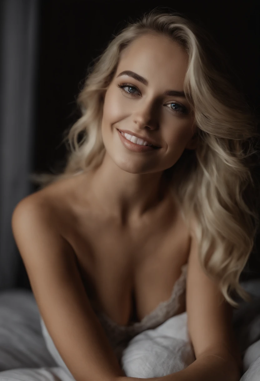 Femme brune en haut de soutien-gorge noir posant pour une photo dans un studio, Belle femme blonde, femme blonde, blonde and attractive features, blonde belle jeune femme, Belle fille blonde, une belle blonde, Fille sexy aux longs cheveux blonds, Jeune femme brune, longs cheveux blonds et grands yeux, cute female model, cheveux blonds et grands yeux, Souriant, assis sur le lit, petite culotte noire