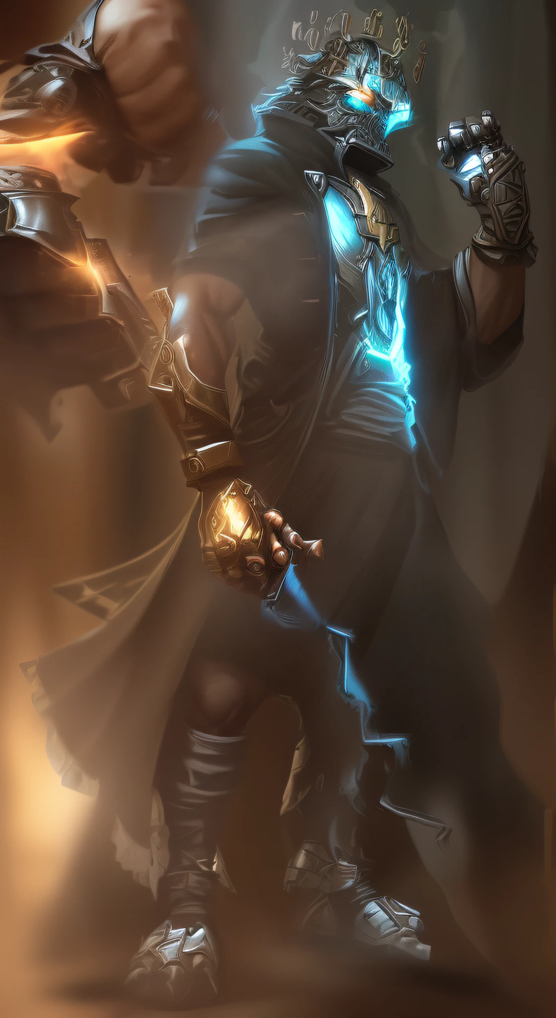 Fit a steel gauntlet in your hand