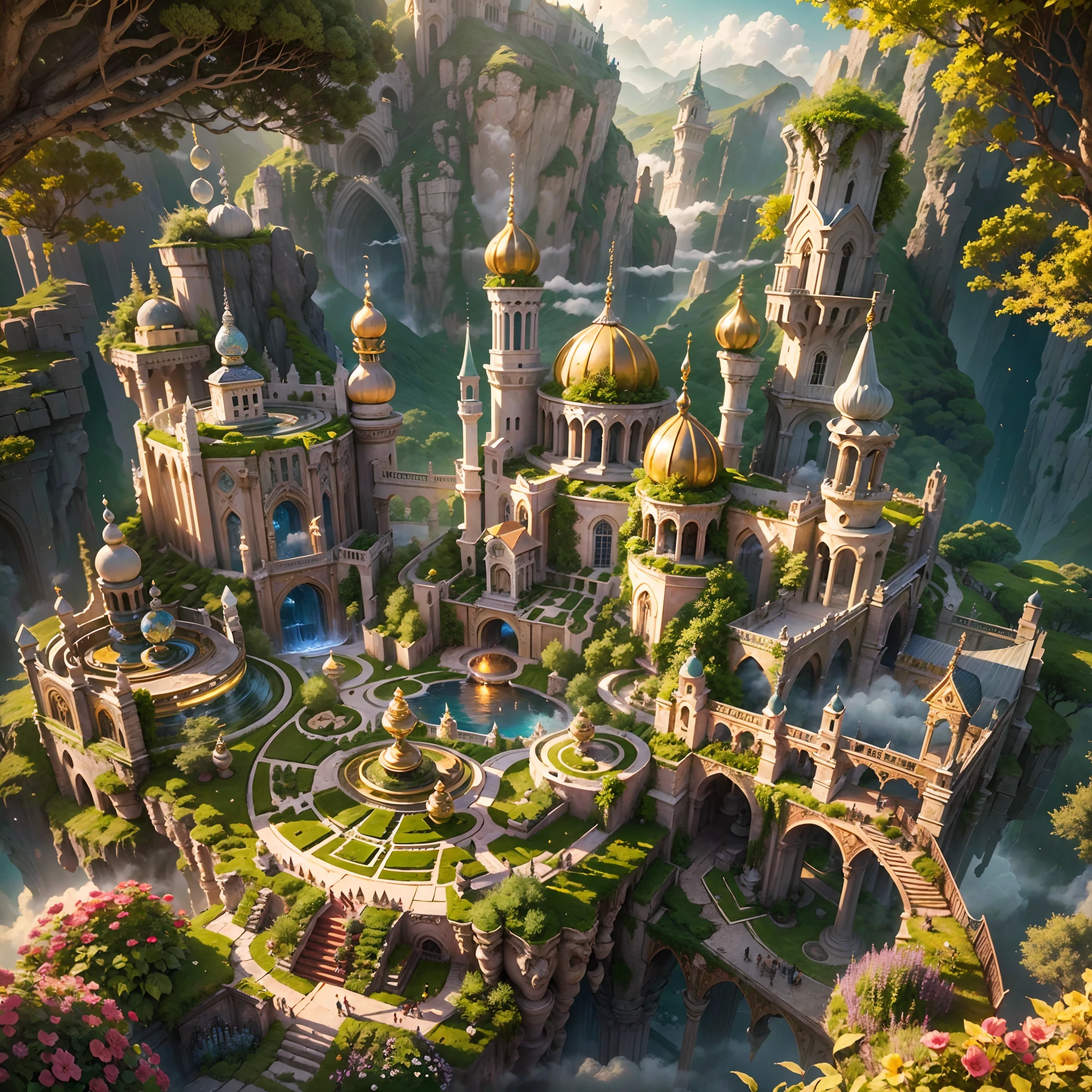(best quality,4k,8k,highres,masterpiece:1.2),ultra-detailed,(realistic,photorealistic,photo-realistic:1.37),castle in the sky,airborne,enchanted,grandeur,floating,fantasy,surreal,ethereal,mythical,cloudy,captivating view,impressive,dreamlike,meticulous design,ornate architecture,golden sunrise,majestic towers,magical atmosphere,intricate details,floating gardens,elegant spires,imposing structure,solitude,peaceful,dazzling,colorful stonework,dim lighting,fleeting clouds,delicate wisps,glowing,otherworldly,serene,celestial view,towering above the clouds,serenity,thousand-foot drop,airy-fairy land,towering ramparts,luminous,floating walkways,transcendent beauty,unearthly realm,vivid colors,sunlit garden,airy,vibrant hues.