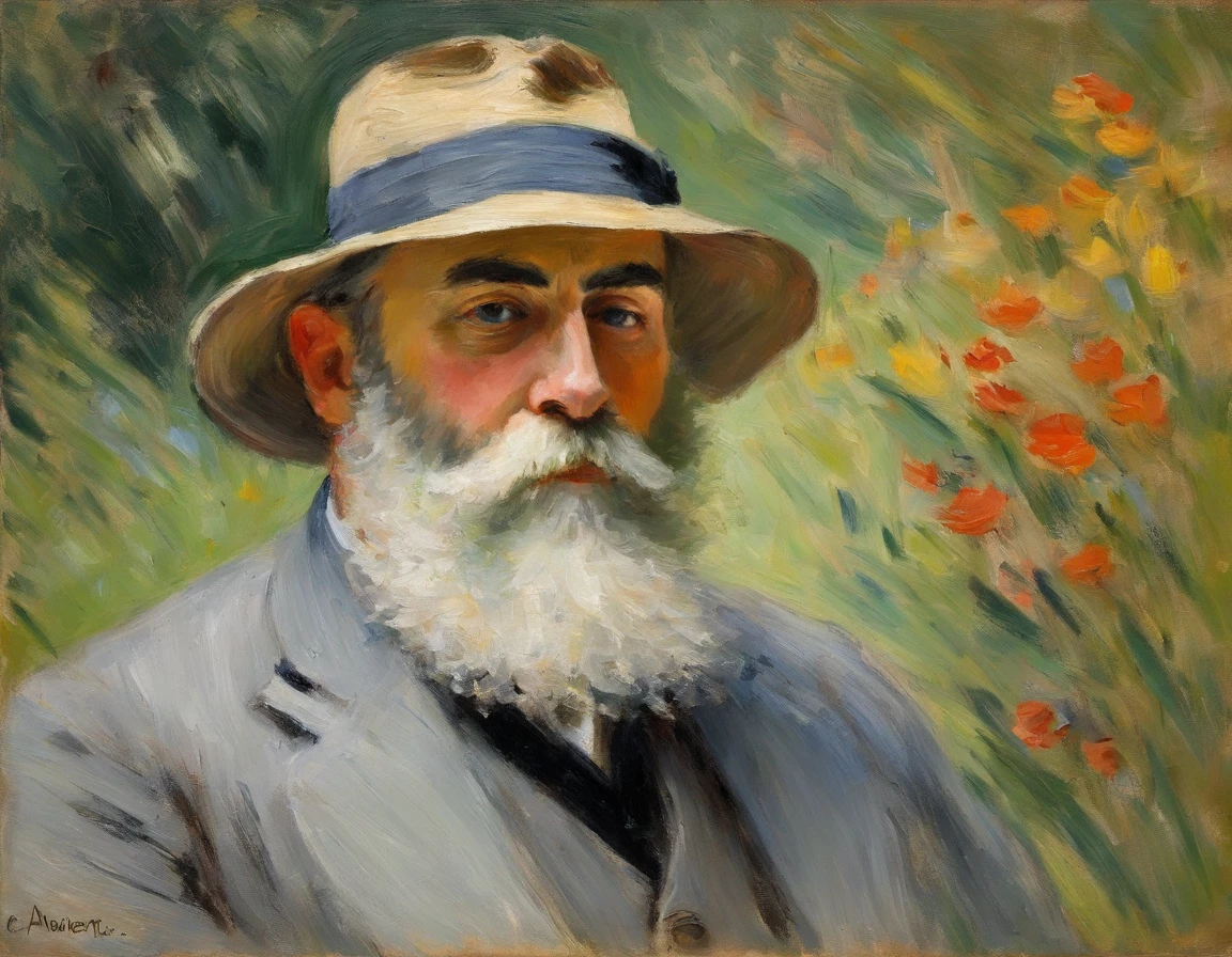 Autorretrato Claude Monet