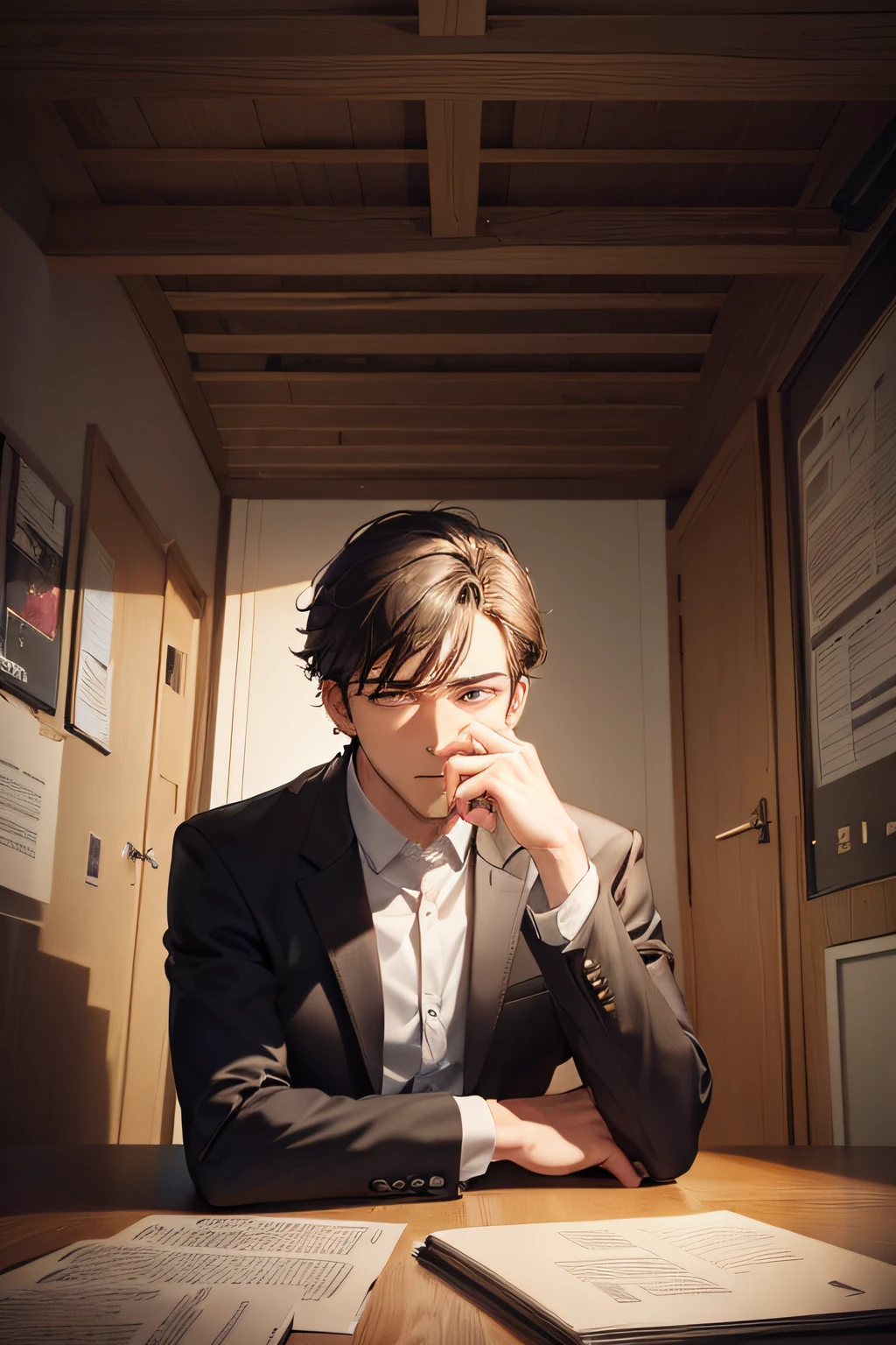 man feeling confused, nostalgic, stuck, questions, thinking