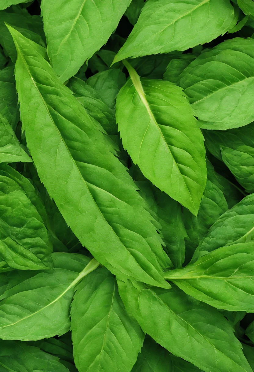 tigela de folhas verdes em uma laje de madeira com uma planta, uma foto de Jane Freeman, Pixabay, Hurufiyya, basil leaves instead of leaves, ayahuasca, verdura), imagem digital, illustration, green tea, tonalidades verdes, 1/30, #verde, very large basil leaves, baunilha, imagem renderizada, .jar, artist's interpretation