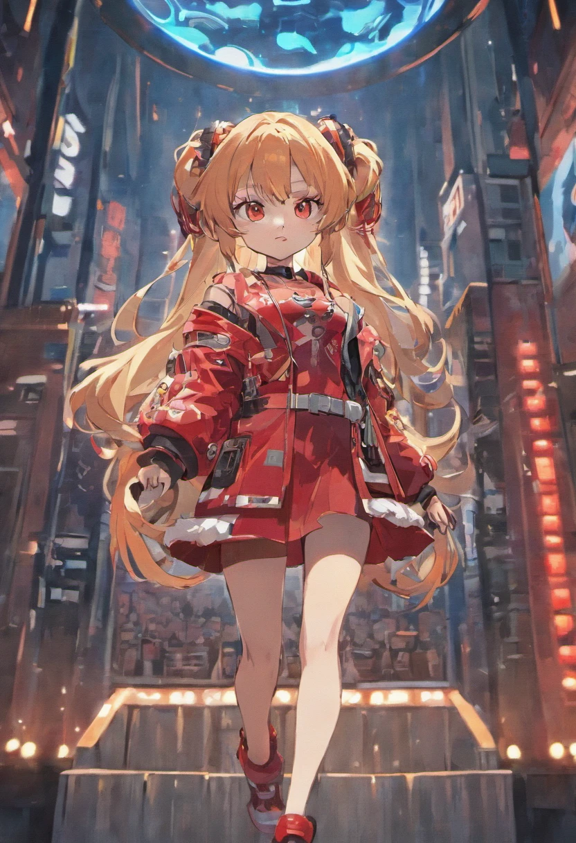 cartoon of a girl with a microphone and a pair of speakers, guilty gear art style, fully robotic!! catgirl, nekomimi, badass pose, digital art from danganronpa, demonic atmosphere, cel - shaded art style, artistic render of reimu hakurei, anime style”, reimu hakurei, sonic oc, unknown artstyle