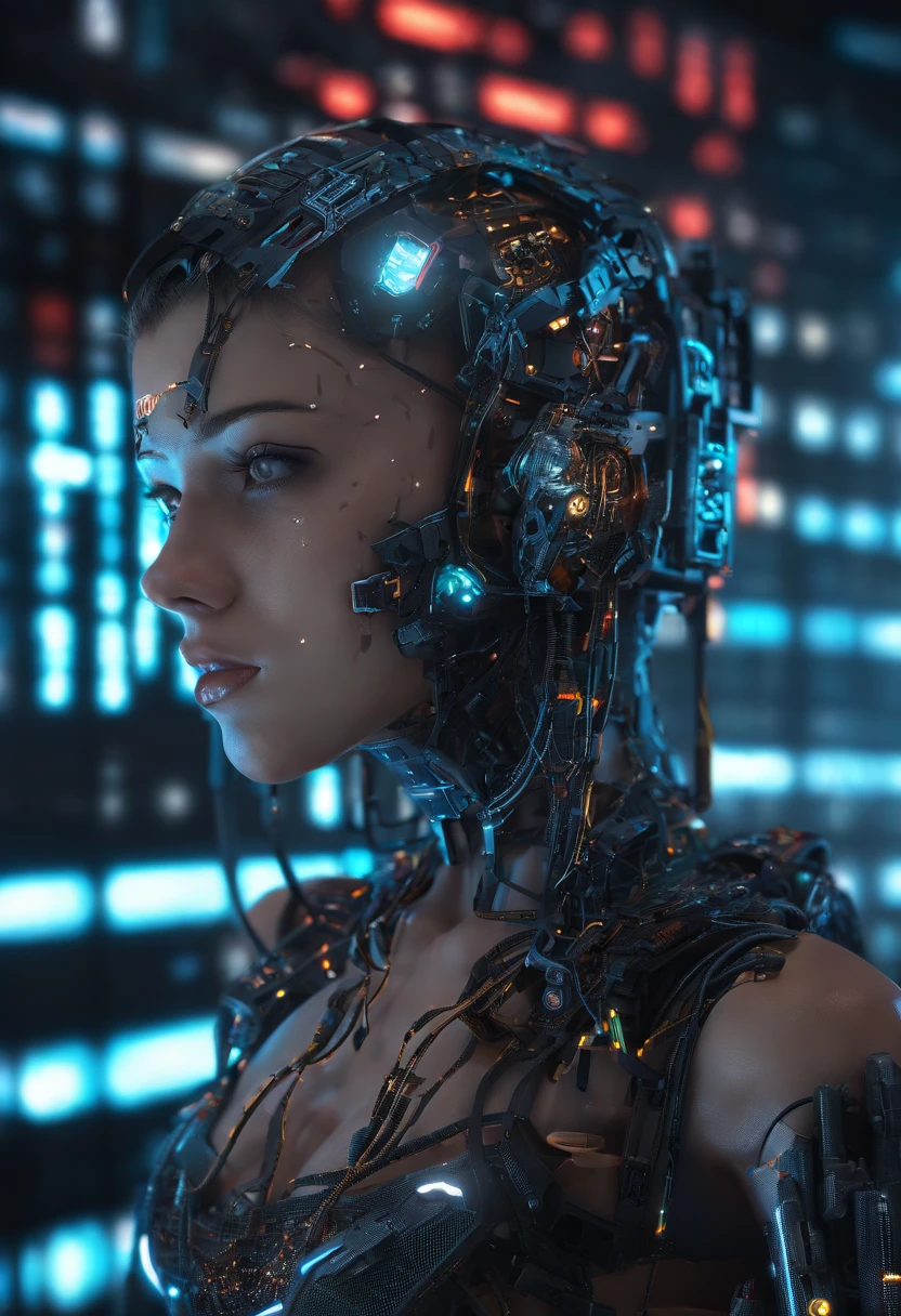 Ultra-Realistic Capture,18k,RAW Photos,Highest quality,masterpiece,reality,Very detailed,Female Android,彼女のWet body全体が見える,(((Clear skin, Transparent glass skin,Transparent muscles)), ((Clear images of electronic systems)), Detailed Brain Vision, Numerous detailed connection lines, Mechanical Limbs, Tubes connected to machine parts, Mechanical vertebrae attached to the spine, Mechanical cervical attachment to the neck,Joints are mechanical,A large number of wires and cables connected to the head, (whiteい液体のプールの中で), cybernetics, cyber punk,Sharp focus, Hyperrealism, Very detailed, Intricate details,Small glowing LED lamp, Global Illumination, Deep Shadow, Octane Rendering, Ultra Sharp, Metal, Exquisite decorative details, Baroque details, reality的な光, To the camera, Neon Details, Complex body poses, A breathtakingly beautiful female humanoid cyborg android, Impressive big eyes, Delicate features, Future SF, Complex transparent mechanical parts, Numerous glowing cybernetic implants all over the body, Active Pause, Surreal, reality的, masterpiece,Cinema Lighting, Dramatic Shadows, Vibrant colors, very saturated, Neon Highlights, Glowing Energy Field, Complex Machinery, Sleek and modern, State-of-the-art technology, Advanced AI, Seamless integration of organic and mechanical elements,Portraiture,((Very long grey hair)),Long legs,Standing on tiptoes,Wet Hair,Disheveled Hair,white,Wet body,Acrobatic Pose,